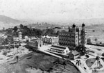 Foto do Castelo da Fiocruz e arredores no início do século 20