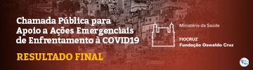 Chamada Pública para Ações Emergenciais contra Covid-19 - resultado final