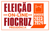 Logo com os dizeres Eleições Fiocruz 2023
