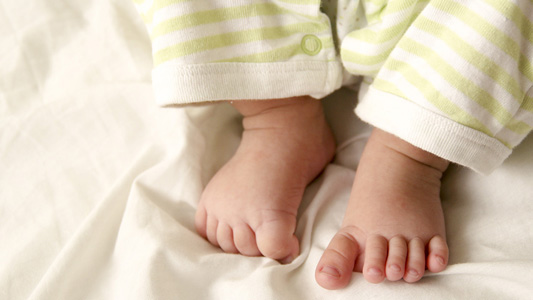 pés de bebê