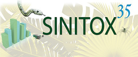 Logo comemorativo dos 35 anos do Sinitox
