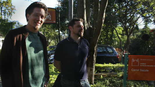 Emilio Iosa e Daniel Ribetti, gestores do Canal Salud argentino. Foto: Rovena Rosa