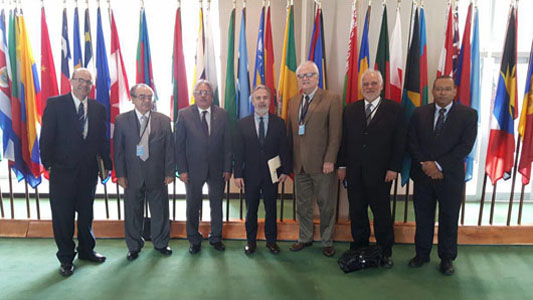 Foto da comitiva da Fiocruz na ONU