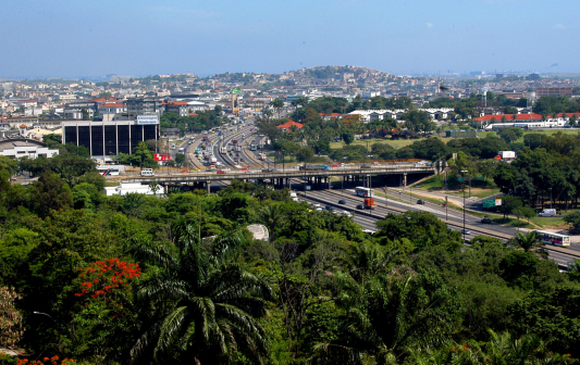 Vista aérea da Avenida Brasil