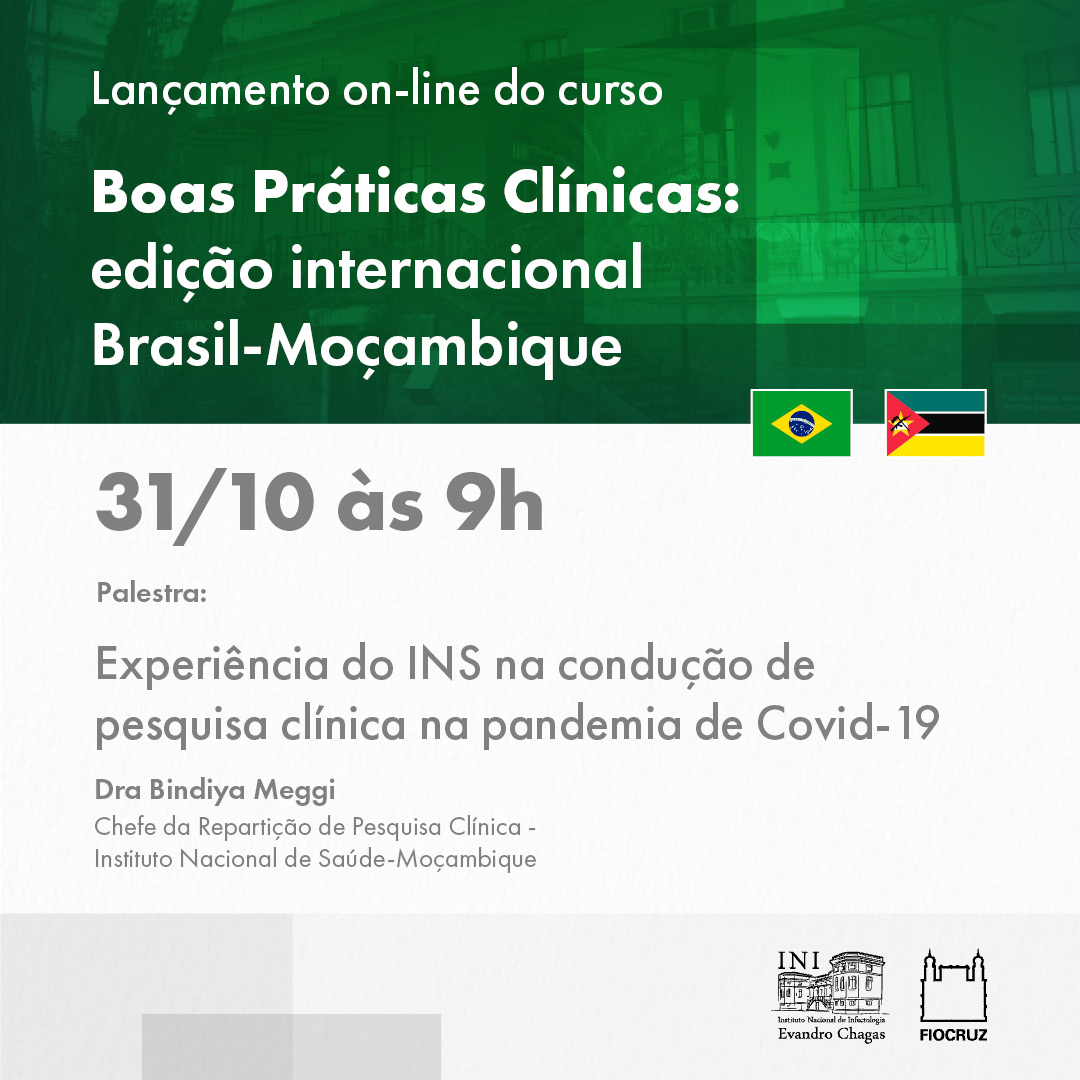 Lançamento do curso Boas Práticas Clínicas: Edição Internacional Brasil-Moçambique