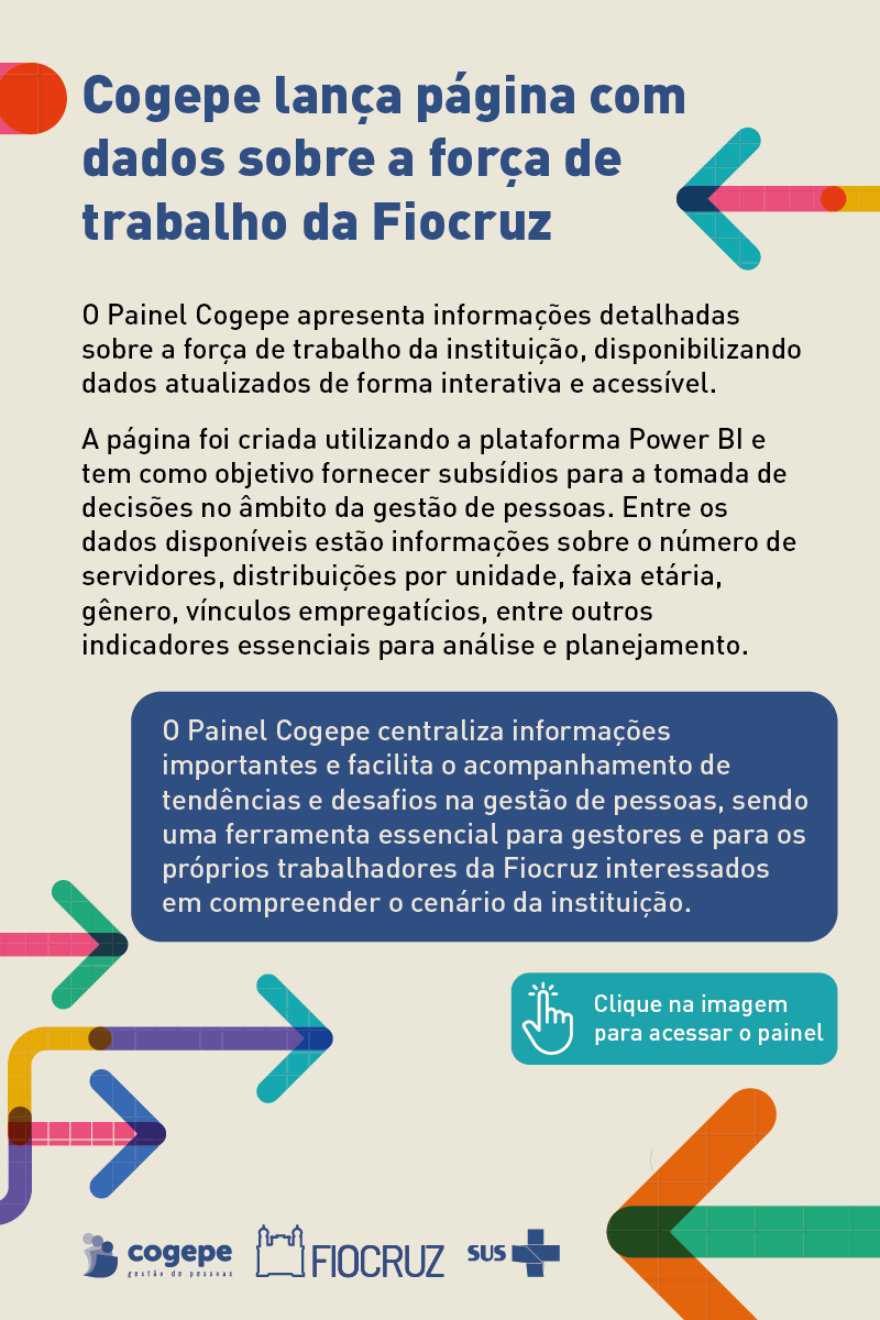 Cogepe lança página com dados sobre a força de trabalho da Fiocruz