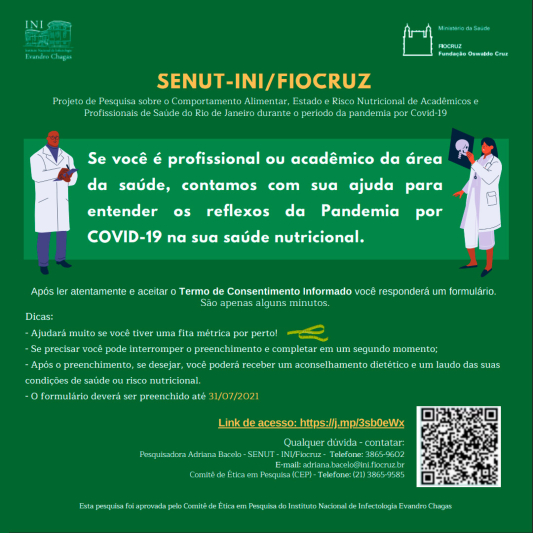 Senut-INI-Fiocruz - convite para a pesquisa