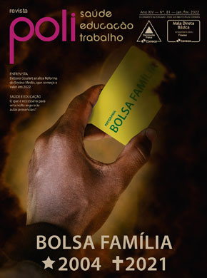 Cartão do bolsa família ilustra a capa da revista Poli