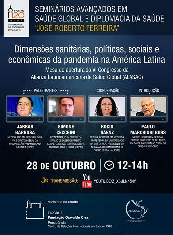 seminário Dimensões sanitárias, políticas, sociais e econômicas da pandemia na América Latina