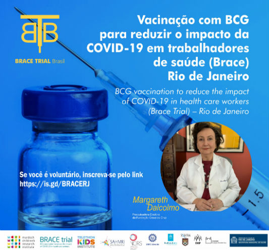 Vacinação com BCG para reduzir o impacto da covid-19 em trabalhadores da saúde