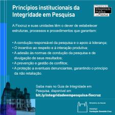 Princípios Institucionais da Integridade em Pesquisa