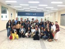 Participantes do ViverSUS em frente à Ótica SUS no Rio de Janeiro