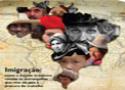 Capa da revista Poli de maio/junho traz mapa do Brasil relacionando imigração