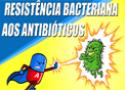 Desenho de um comprimido atacando uma bactéria mas sem causar efeito