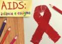 Montagem feita pelo IOC com o laço vermelho que simboliza a solidariedade na luta contra a Aids