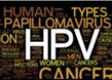 Imagem com as frases HPV e papiloma vírus