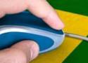 Mouse sobre a bandeira do Brasil