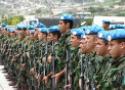 Soldados da força de paz do Brasil no Haiti em forma
