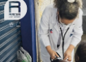 Médica atendendo um morador de rua