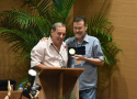 Leonidio Santos e Carlos Fidelis com Medalha Careli