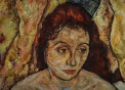 Pintura do rosto de uma mulher